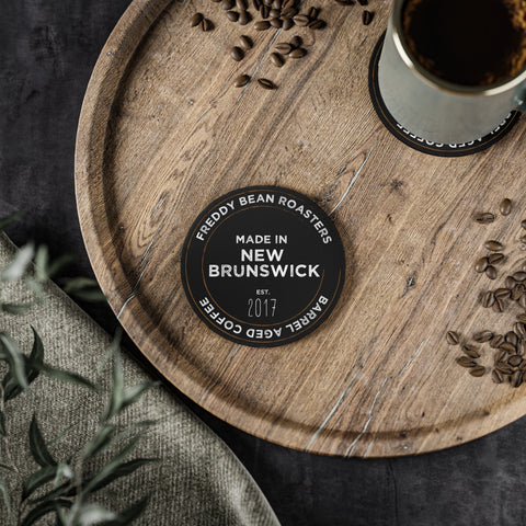 Freddy Bean "Made in New Brunswick" Cork Coaster
