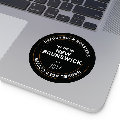 Freddy Bean Vinyl Sticker 4x4 "Made in New Brunswick"