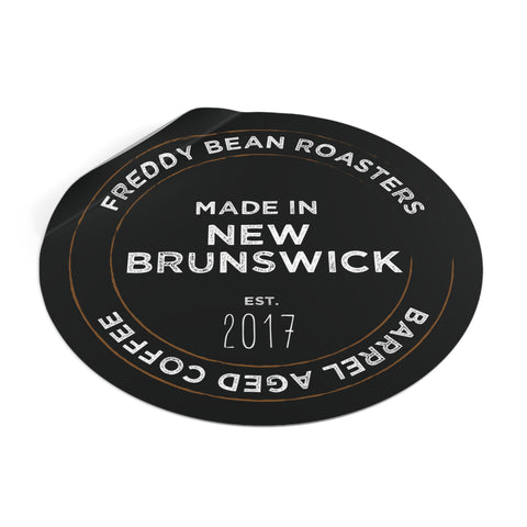 Freddy Bean Vinyl Sticker 4x4 "Made in New Brunswick"