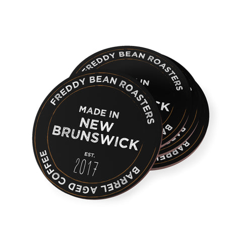 Freddy Bean "Made in New Brunswick" Cork Coaster